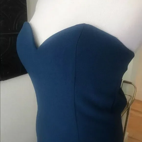 Rubber Ducky Blue Bridesmaid Bridal Maxi Dress